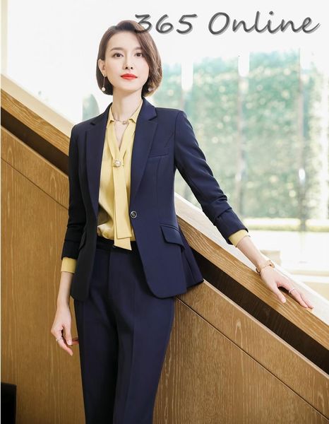 women business suits with pants and jackets coat styles professional pantsuits for ladies work wear autumn winter blazers, White
women business suits with pants and jackets coat styles professional pantsuits for ladies work wear autumn winter blazers, White