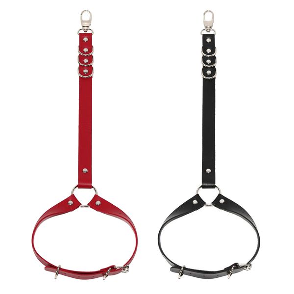 women's leather body harness strappy lingerie punk garter adjustable clothing waist leg thigh suspenders cage belt, Black;white 
women's leather body harness strappy lingerie punk garter adjustable clothing waist leg thigh suspenders cage belt, Black;white