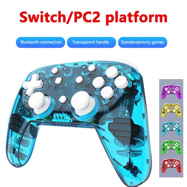 bluetooth wireless game controller for switch pro joystick transparent shell 6 axis vibrating somatosensory joystick pc
bluetooth wireless game controller for switch pro joystick transparent shell 6 axis vibrating somatosensory joystick pc