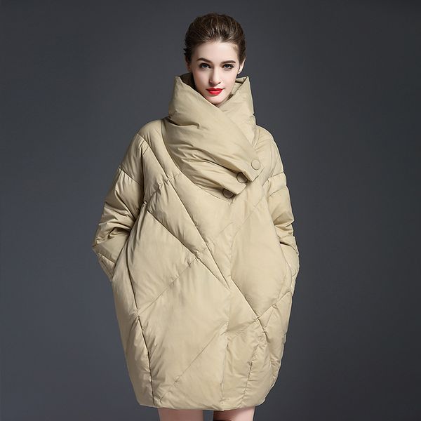 states large yards plus thick jacket autumn and winter new loose white duck down high-end fashion women's wear, Black
states large yards plus thick jacket autumn and winter new loose white duck down high-end fashion women's wear, Black