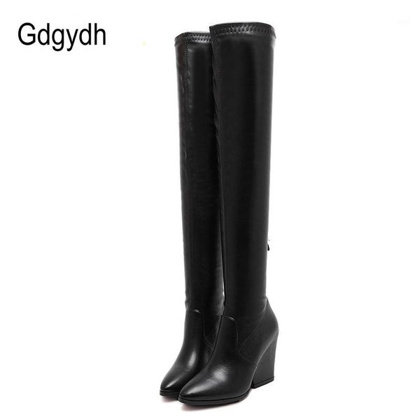 boots gdgydh pointed toe thigh high over the knee stretch fabric hoof heel winter womens with zipper promoti, Black
boots gdgydh pointed toe thigh high over the knee stretch fabric hoof heel winter womens with zipper promoti, Black