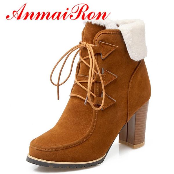 boots anmairon lace-up high heels round toe ankle for women winter fashion light tan shoes woman large size 34-42 riding, Black
boots anmairon lace-up high heels round toe ankle for women winter fashion light tan shoes woman large size 34-42 riding, Black
