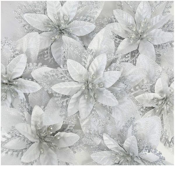 10 pcs christmas glitter poinsettia flowers decorative artificial flowers for christmas tree ornaments 13cm faux sil jllbad
10 pcs christmas glitter poinsettia flowers decorative artificial flowers for christmas tree ornaments 13cm faux sil jllbad