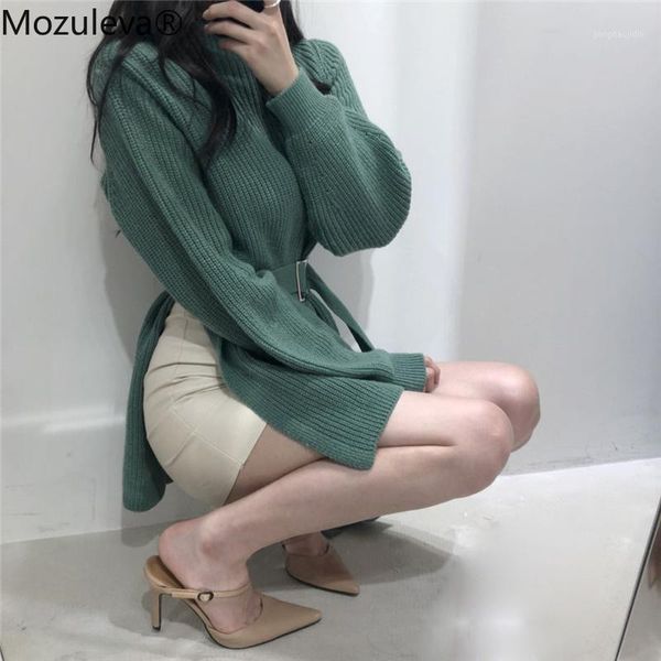 mozuleva 2020 side split turtleneck solid women sweater loose knitted full sleeve pullovers soft female long jumper1, White;black
mozuleva 2020 side split turtleneck solid women sweater loose knitted full sleeve pullovers soft female long jumper1, White;black