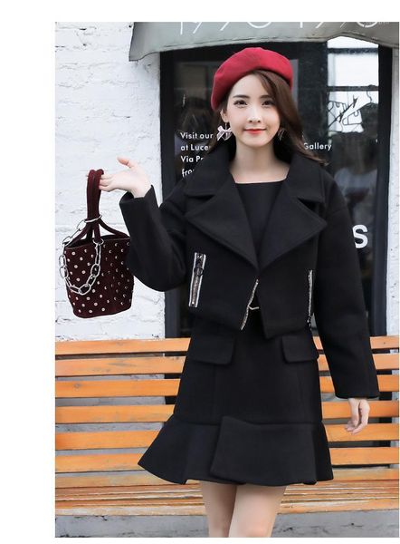 casual solid woolen winter coats pockets slim warm wool coat and jacket warm short women winter coat wool 20211, Black
casual solid woolen winter coats pockets slim warm wool coat and jacket warm short women winter coat wool 20211, Black