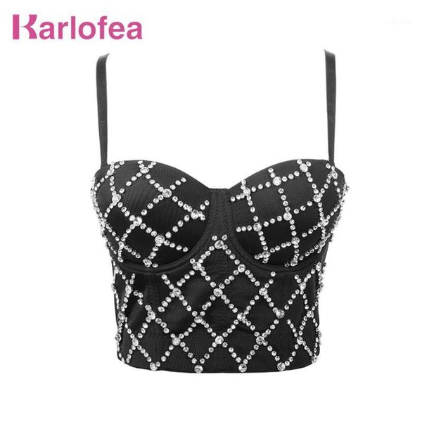 karlofea gorgeous rhinestone diamond bra padded bustier camis female club party midnight outfits fashion basic 1, White
karlofea gorgeous rhinestone diamond bra padded bustier camis female club party midnight outfits fashion basic 1, White