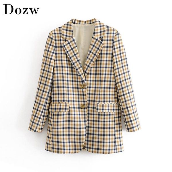 fashion plaid women blazers long sleeve buttons office warm coat ladies pockets single breasted casual jacket female chaqueta, White;black
fashion plaid women blazers long sleeve buttons office warm coat ladies pockets single breasted casual jacket female chaqueta, White;black