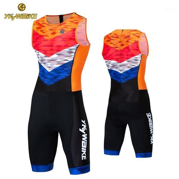 ykywbike 2020 cycling jersey triathlon suit one piece men summer sleeveless skinsuit lycra jumpsuit bike cycling clothing set1, Black;blue
ykywbike 2020 cycling jersey triathlon suit one piece men summer sleeveless skinsuit lycra jumpsuit bike cycling clothing set1, Black;blue