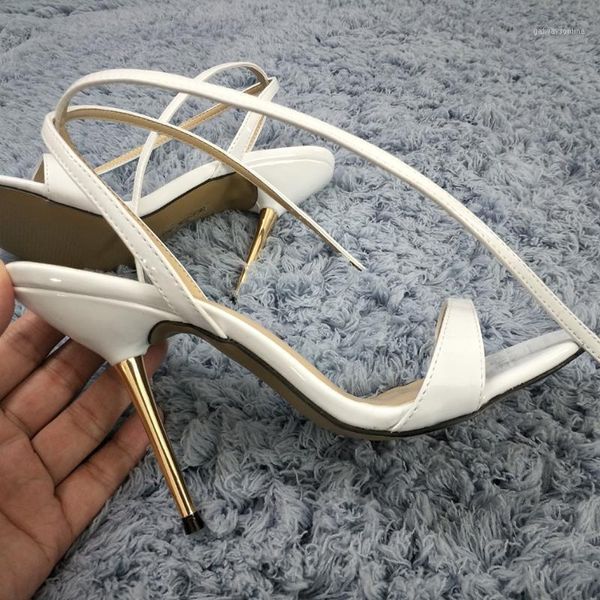 sandals white patent high heel slimmer dress party women summer open toe ankle strap stiletto 11cm shoes1, Black
sandals white patent high heel slimmer dress party women summer open toe ankle strap stiletto 11cm shoes1, Black