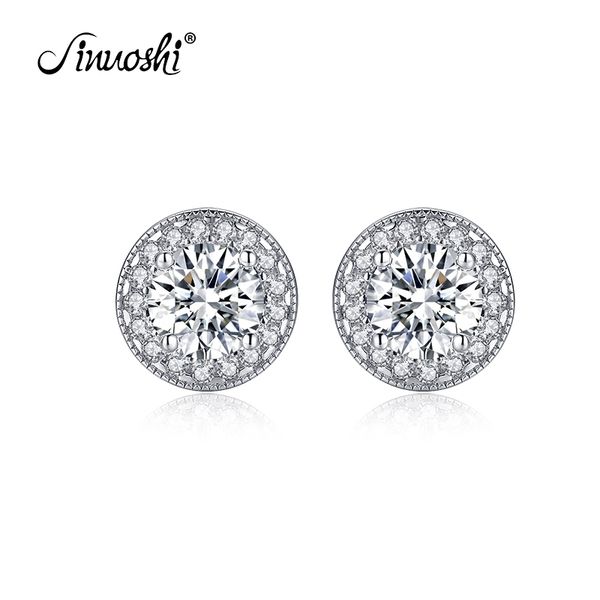 ainuoshi 925 sterling silver round cut 7mm cz halo stud earrings 1.25ct silver stud earrings for women wedding party jewelry y200106, Golden;silver
ainuoshi 925 sterling silver round cut 7mm cz halo stud earrings 1.25ct silver stud earrings for women wedding party jewelry y200106, Golden;silver