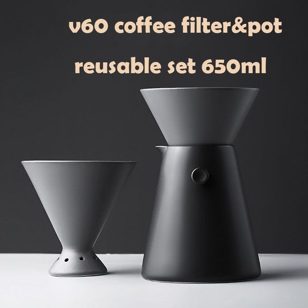 v60 filter drip cup ceramics coffeeware dripper set pour over reusable barista espresso hand brewed coffee pot q0109
v60 filter drip cup ceramics coffeeware dripper set pour over reusable barista espresso hand brewed coffee pot q0109