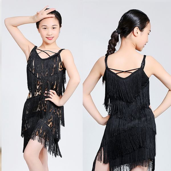 new fringe latin dance costume kids latina stage wear tassel salsa sumba chacha dance outfits sleeveless party dress jl1018, Black;red
new fringe latin dance costume kids latina stage wear tassel salsa sumba chacha dance outfits sleeveless party dress jl1018, Black;red
