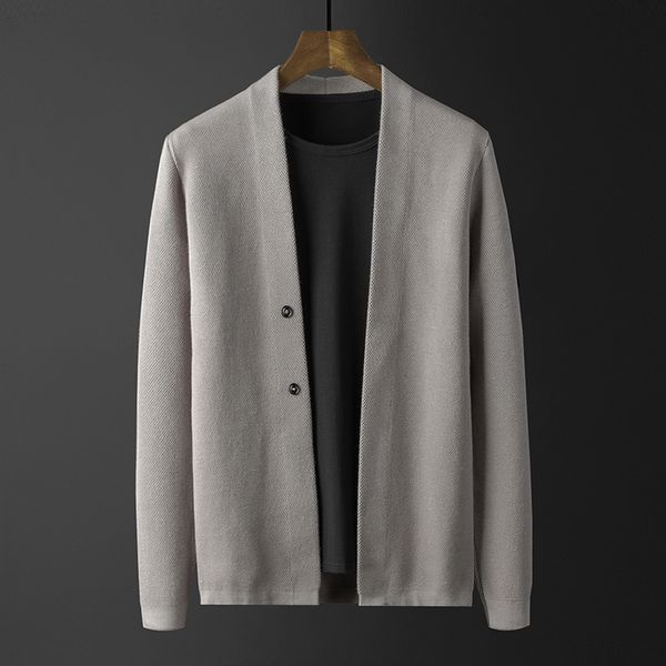 2021 new autumn style scarf collar fashion man's knitted tights v neck cardigan sweater black 3xl v9az, Black;brown
2021 new autumn style scarf collar fashion man's knitted tights v neck cardigan sweater black 3xl v9az, Black;brown
