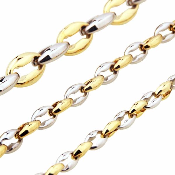 tisnium 6.5/7.5/12mm high-class gold color accessories stainless steel flat beads link coffee beads chain mens necklace, Silver
tisnium 6.5/7.5/12mm high-class gold color accessories stainless steel flat beads link coffee beads chain mens necklace, Silver