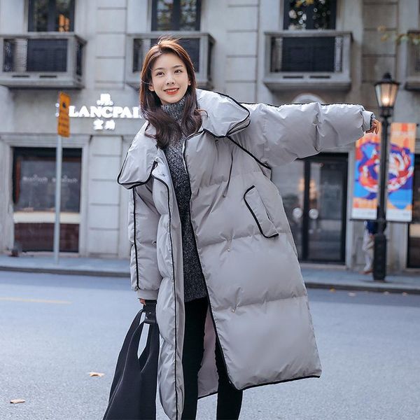 women's down & parkas 2021 winter long solid color cotton women jacket loose casual office clothing thick warm high-quality parka coat, Black
women's down & parkas 2021 winter long solid color cotton women jacket loose casual office clothing thick warm high-quality parka coat, Black