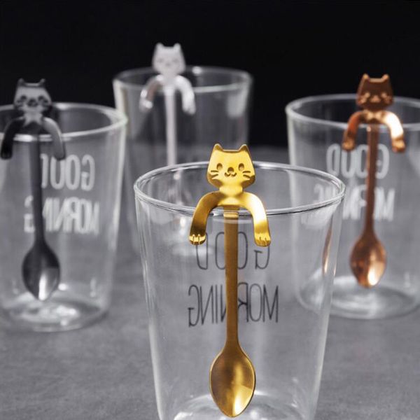 stainless steel cartoon cat spoon long handle flatware coffee drinking tools kitchen gadget q1221
stainless steel cartoon cat spoon long handle flatware coffee drinking tools kitchen gadget q1221