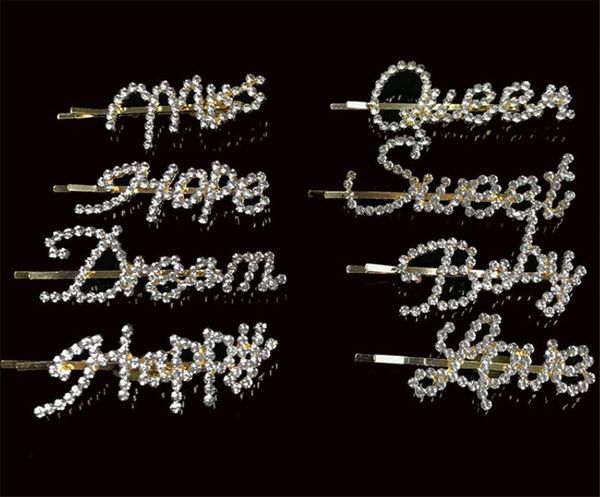 new arrival hairpins crystal shiny rhinestones word letters hair clips women styling tool hairgrip diamond hair accessories clips clamp, Black;brown
new arrival hairpins crystal shiny rhinestones word letters hair clips women styling tool hairgrip diamond hair accessories clips clamp, Black;brown