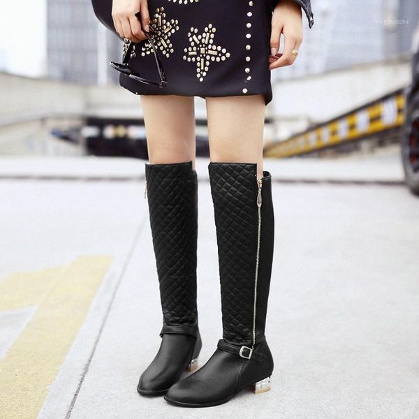 boots enplei knee high women winter fashion zipper woman casual brand low heels shoes size 34-451, Black
boots enplei knee high women winter fashion zipper woman casual brand low heels shoes size 34-451, Black