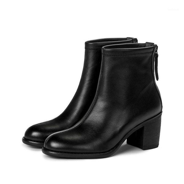 boots elegant zipper genuine letaher women ankle round toe high heels autumn winter party shoes woman1, Black
boots elegant zipper genuine letaher women ankle round toe high heels autumn winter party shoes woman1, Black