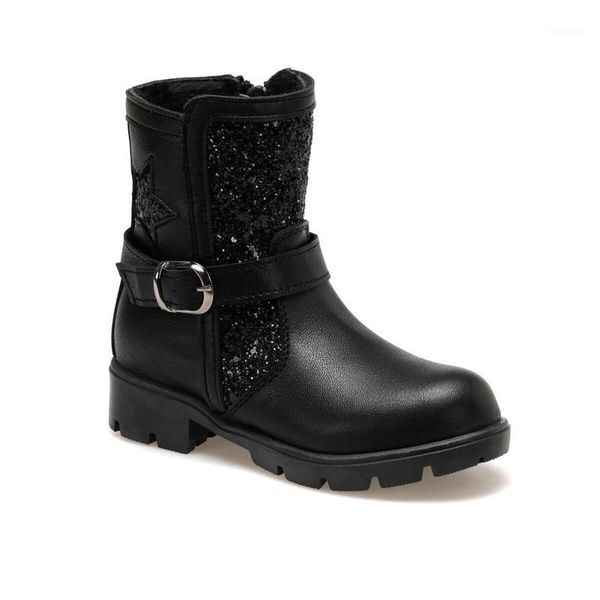 boots flo 92. etini-1.p black female child pinkstep1, Black;grey