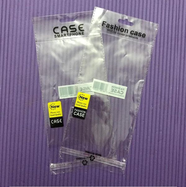 2000x Cell Phone Case Plastic Packing Zipper Retail Package Zipper Bags Self-adhesive Bag Opp Poly Plastic Bag Pouch For Iphone Xs 8 7