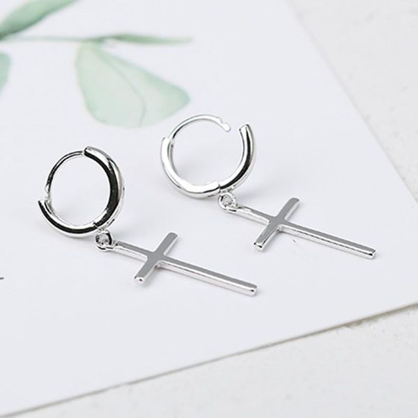 hoop & huggie trendy silver plating cross drop earrings fashion personality small for women dangle jewelry, Golden;silver
hoop & huggie trendy silver plating cross drop earrings fashion personality small for women dangle jewelry, Golden;silver