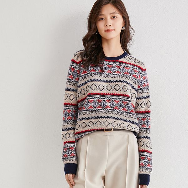 2021 new women print sweaters fashion thick o-neck 100% cashmere and wool knitting soft jumpers female high quanlity pullovers va9z, White;black
2021 new women print sweaters fashion thick o-neck 100% cashmere and wool knitting soft jumpers female high quanlity pullovers va9z, White;black