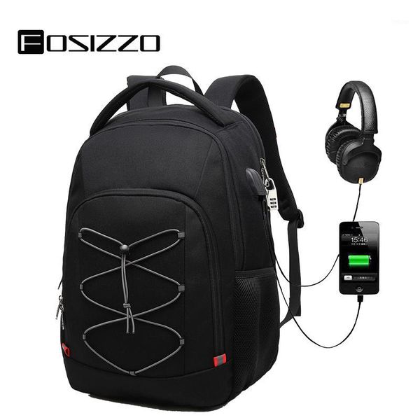 fosizzo large-capacity student schoolbag casual solid color material oxford man's backpack multi-functional simple bag fs40081
fosizzo large-capacity student schoolbag casual solid color material oxford man's backpack multi-functional simple bag fs40081