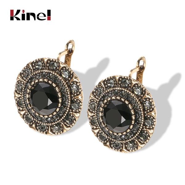 kinel boho gray crystal stud earrings for women antique gold fashion black stone vintage earrings bride wedding jewelry, Golden;silver
kinel boho gray crystal stud earrings for women antique gold fashion black stone vintage earrings bride wedding jewelry, Golden;silver
