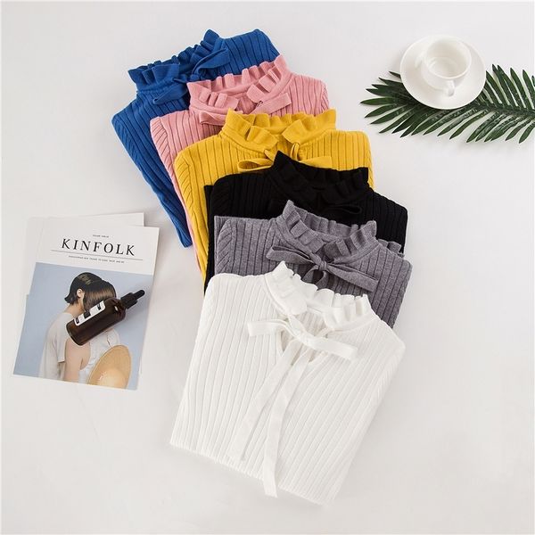 casual spring women slim sweater winter knitted sweater lace up flare long sleeve ruffle knitting pullover womens sweaters y200116, White;black
casual spring women slim sweater winter knitted sweater lace up flare long sleeve ruffle knitting pullover womens sweaters y200116, White;black
