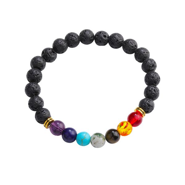 newst 7 chakra bracelet men black lava healing balance beads planet natural stone yoga bracelet for women
newst 7 chakra bracelet men black lava healing balance beads planet natural stone yoga bracelet for women