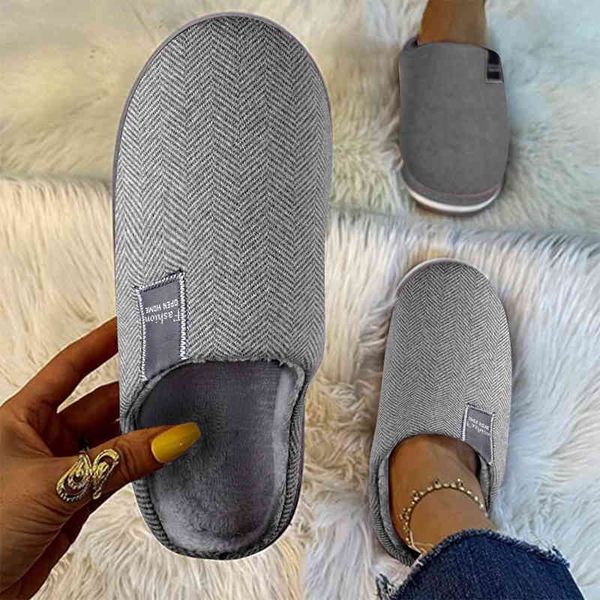 cotton men's slipper solid color autumn and winter home slippers for women warm indoor beadroom slides men shoes stripe, Black
cotton men's slipper solid color autumn and winter home slippers for women warm indoor beadroom slides men shoes stripe, Black