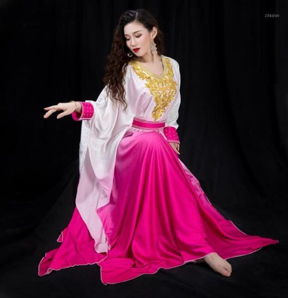 stage wear women belly dance performance costume khaleegy gradient bladi dress professional dancer show 3 piece set (robe+shirt+belt)1, Black;red
stage wear women belly dance performance costume khaleegy gradient bladi dress professional dancer show 3 piece set (robe+shirt+belt)1, Black;red