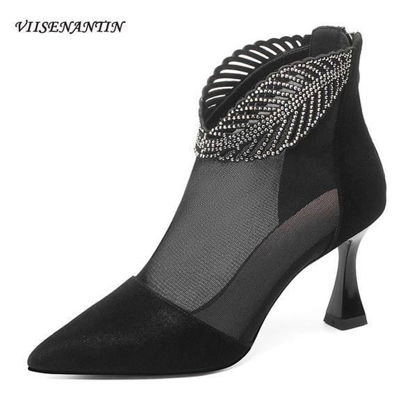 boots apricot sandals women's spring and summer temperament fashionable hollow pointed toe back zipper stiletto heels shoes, Black
boots apricot sandals women's spring and summer temperament fashionable hollow pointed toe back zipper stiletto heels shoes, Black