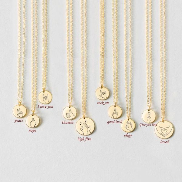 fashion gesture round titanium steel necklace men and women pendants gold anniversary jewelry gift, Silver
fashion gesture round titanium steel necklace men and women pendants gold anniversary jewelry gift, Silver