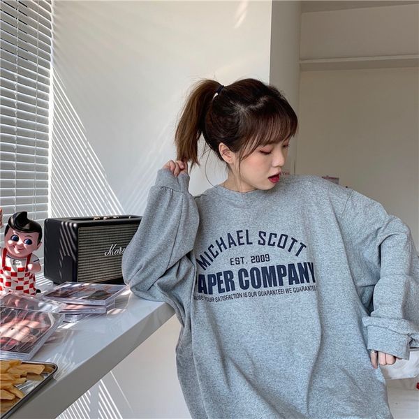 autumn 2020 new sweater korean loose medium length versatile letter printed long sleeve long sleeve sweater girls' tkija, Black
autumn 2020 new sweater korean loose medium length versatile letter printed long sleeve long sleeve sweater girls' tkija, Black