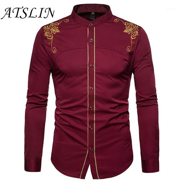 atslin new men's fashion long sleeve shirt slim fit men shirts plus size1, White;black
atslin new men's fashion long sleeve shirt slim fit men shirts plus size1, White;black