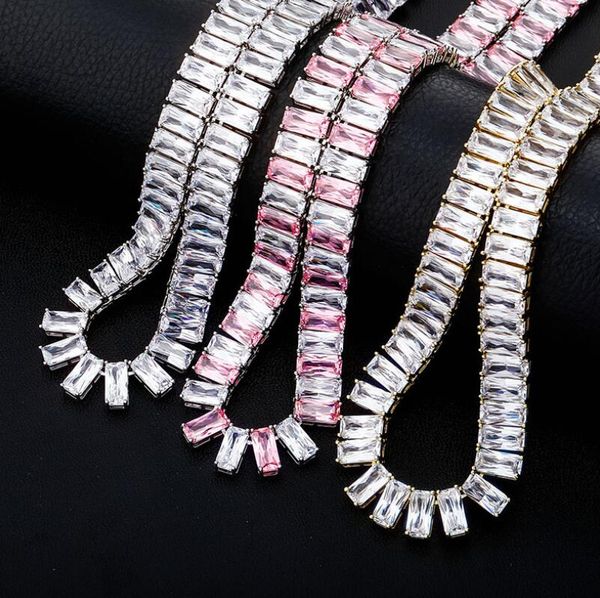 iced out bling zircon 1 row tennis chain necklace men hip hop jewelry gold silver bicolor necklace, Black
iced out bling zircon 1 row tennis chain necklace men hip hop jewelry gold silver bicolor necklace, Black