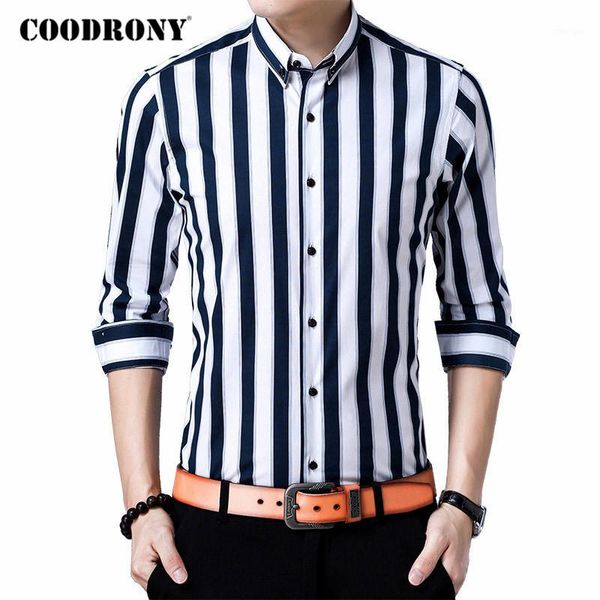 coodrony long sleeve shirt men clothes 2020 spring autumn new arrival mens shirts streetwear fashion striped chemise homme c60891, White;black
coodrony long sleeve shirt men clothes 2020 spring autumn new arrival mens shirts streetwear fashion striped chemise homme c60891, White;black