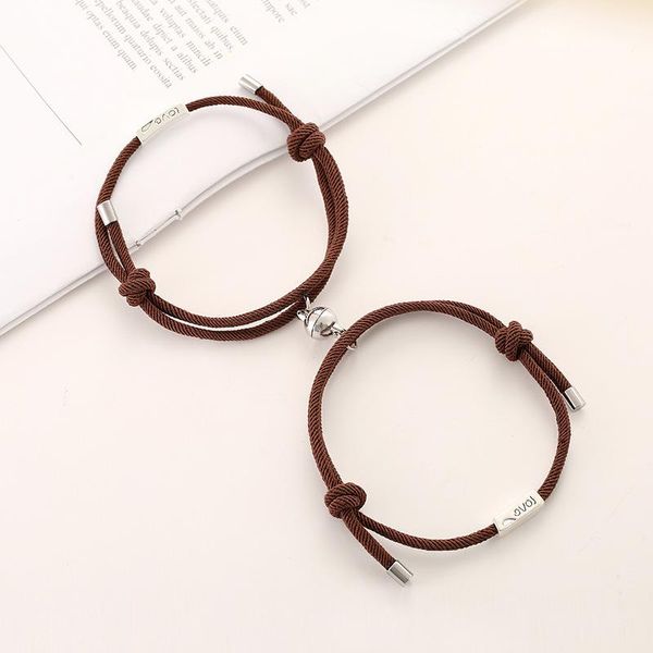 charm bracelets noter 2021 2pcs/pair magnet couple bracelet adjustbale black red rope braslet paired friend braclet lovers gift pulseras, Golden;silver
charm bracelets noter 2021 2pcs/pair magnet couple bracelet adjustbale black red rope braslet paired friend braclet lovers gift pulseras, Golden;silver