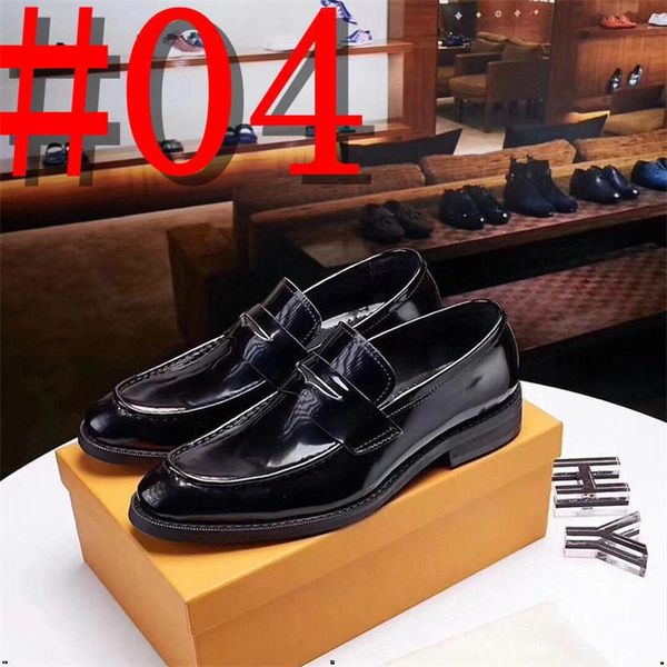 c6 big size 37-45 oxfords leather men shoes fashion casual pointed formal business male wedding dress flats wholesales 11, Black
