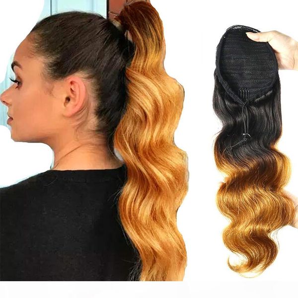 raw virgin ombre two tone 1b 30# ponytail human hair extensions wraps drawstring ponytail hairpiece with magic tape comb, Black
raw virgin ombre two tone 1b 30# ponytail human hair extensions wraps drawstring ponytail hairpiece with magic tape comb, Black
