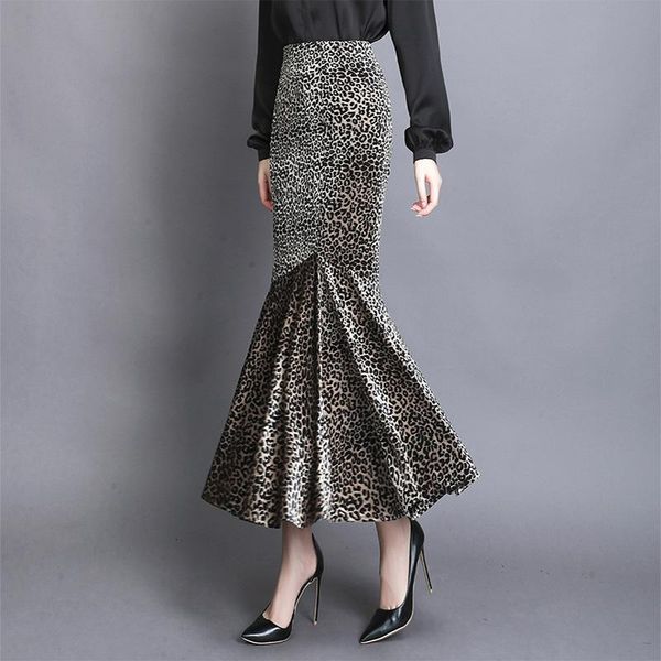 skirts jinzuo women velvet leopard print skirt autumn winter vintage mermaid ruffles female elastic long high waist 2021, Black
skirts jinzuo women velvet leopard print skirt autumn winter vintage mermaid ruffles female elastic long high waist 2021, Black