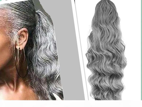salt pepper loose wave ponytail hair extension real soft hair wrap around drawstring curly wavy ponytail hairpieces for women(grey, Black
salt pepper loose wave ponytail hair extension real soft hair wrap around drawstring curly wavy ponytail hairpieces for women(grey, Black
