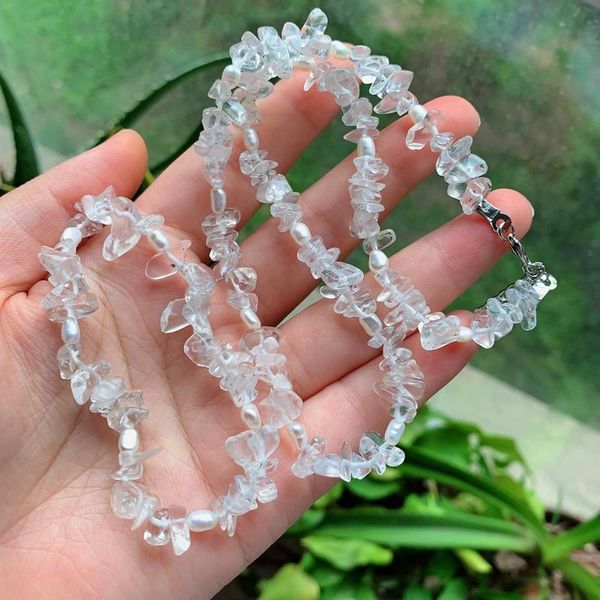 reiki healing jewelry raw mineral small chips quartz choker necklace white crystal pearl charm natural clear quartz necklace, Golden;silver
reiki healing jewelry raw mineral small chips quartz choker necklace white crystal pearl charm natural clear quartz necklace, Golden;silver