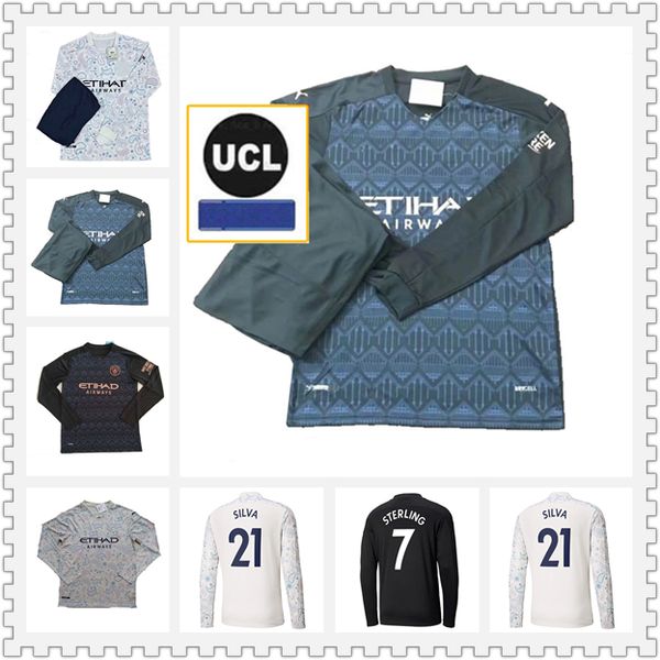2020 2021 fc manchester soccer jersey city 20 21 torres sterling ferran de bruyne kun aguero long sleeve football shirts man uniforms, Black
2020 2021 fc manchester soccer jersey city 20 21 torres sterling ferran de bruyne kun aguero long sleeve football shirts man uniforms, Black