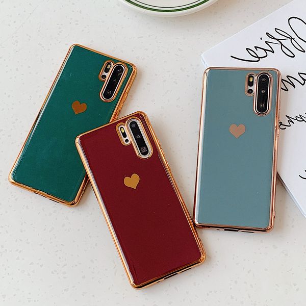 electroplated love heart phone case for huawei p30 p20 pro honor 20 lite solid color soft tpu silicone shockproof cover
electroplated love heart phone case for huawei p30 p20 pro honor 20 lite solid color soft tpu silicone shockproof cover