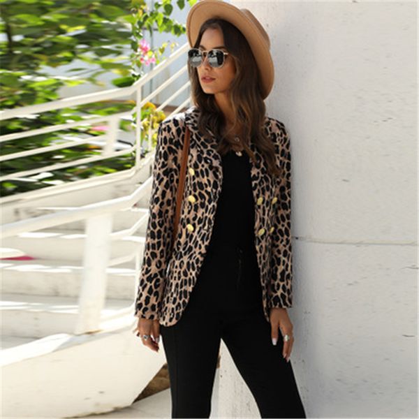 ladies leopard pattern outerwear fashion trend long sleeve cardigan double breasted coats designer female autumn slim casual loose jackets, Black;brown
ladies leopard pattern outerwear fashion trend long sleeve cardigan double breasted coats designer female autumn slim casual loose jackets, Black;brown
