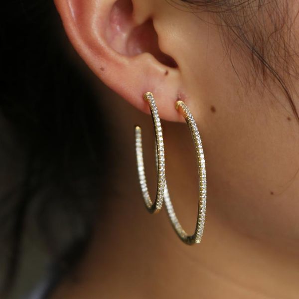 elegant cz loop hoop earrings for women gold color rock punk round circle hoop earring party gifts wholesale drop shipping, Golden;silver
elegant cz loop hoop earrings for women gold color rock punk round circle hoop earring party gifts wholesale drop shipping, Golden;silver