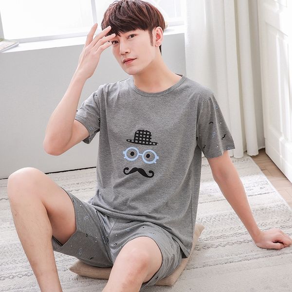 summer men pyjamas short sleeve 100% cotton pajamas set casual sleepwear pyjamas cotton nightwear o-neck homedress pijamas xxxxl t200813, Black;brown
summer men pyjamas short sleeve 100% cotton pajamas set casual sleepwear pyjamas cotton nightwear o-neck homedress pijamas xxxxl t200813, Black;brown